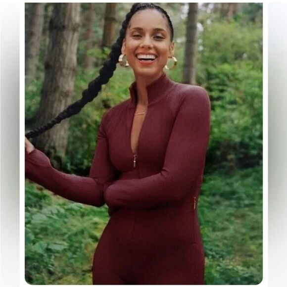 Athleta Maroon Jumpsuit - Picture 2 of 8